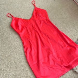 Mini dress neon pink with sequins